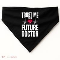 Trust Me I'm A Future Doctor Funny Medical School Gift USA-Made Doggie Bandana thumb 0