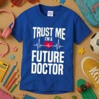 Trust Me I'm A Future Doctor Funny Medical School Gift Kids T-Shirt thumb 3