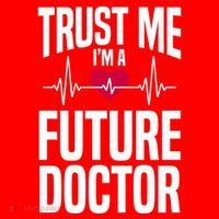 Trust Me I'm A Future Doctor Funny Medical School Gift Santa Hat thumb 1
