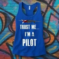 Trust Me I'm A Pilot Funny Aviation Flying Gift Women's Tank Top thumb 3