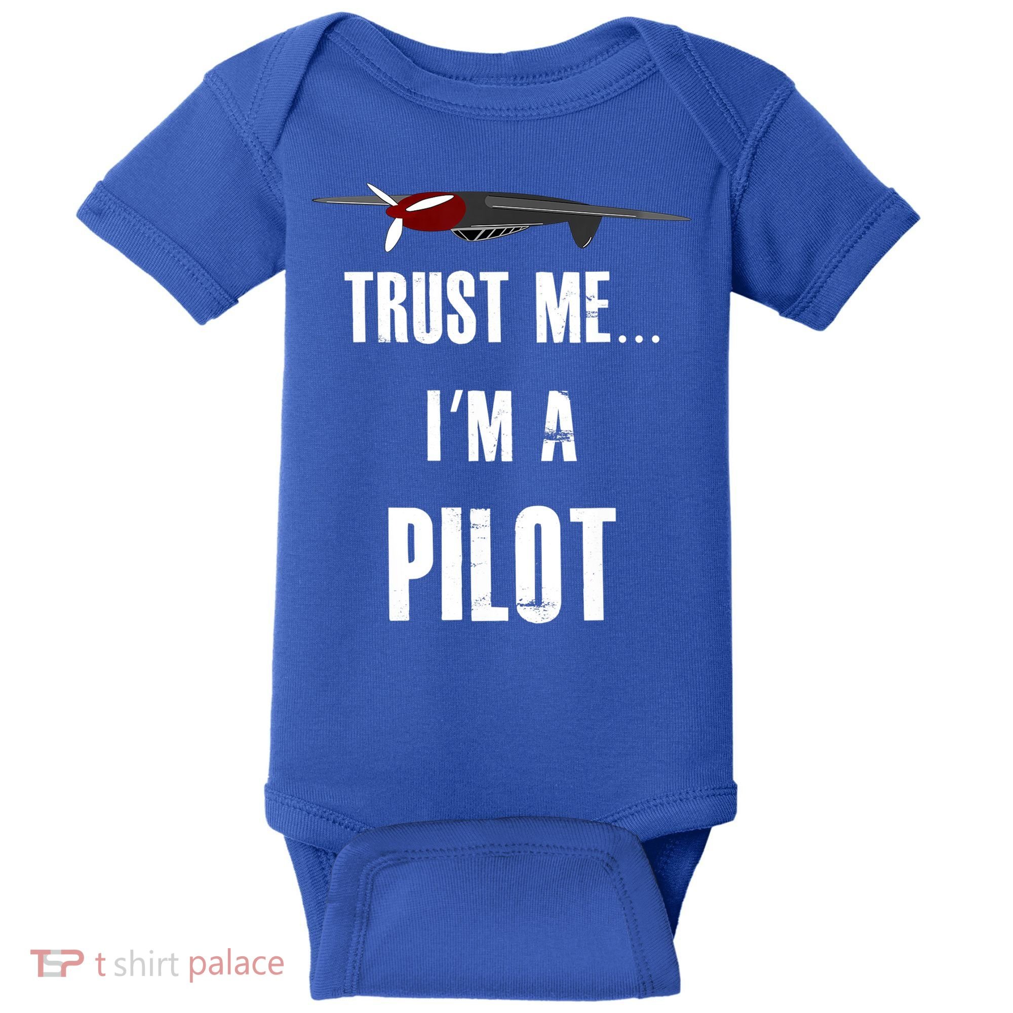 Trust Me I'm A Pilot Funny Aviation Flying Gift Baby Bodysuit