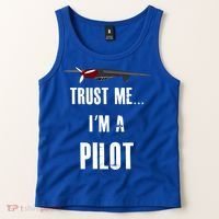Trust Me I'm A Pilot Funny Aviation Flying Gift Tank Top thumb 2