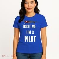 Trust Me I'm A Pilot Funny Aviation Flying Gift Women's T-Shirt thumb 4