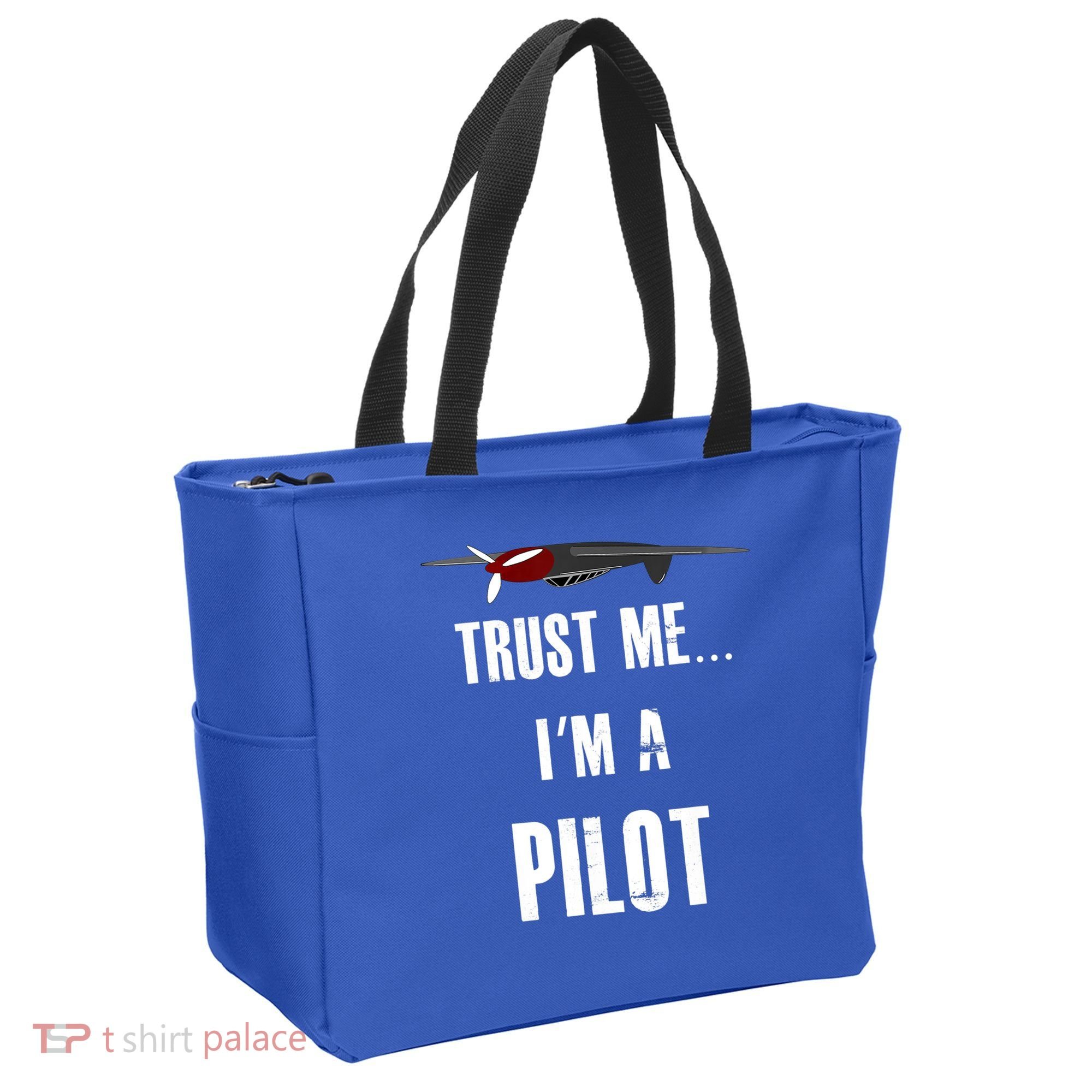 Trust Me I'm A Pilot Funny Aviation Flying Gift Tote Bag