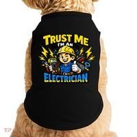Trust Me I Am An Electrician Doggie Tank thumb 0