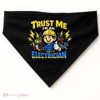 Trust Me I Am An Electrician USA-Made Doggie Bandana thumb 0