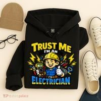 Trust Me I Am An Electrician Hoodie thumb 4