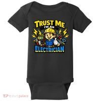 Trust Me I Am An Electrician Baby Bodysuit thumb 0