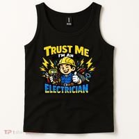 Trust Me I Am An Electrician Tank Top thumb 2