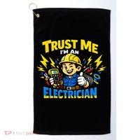 Trust Me I Am An Electrician Golf Towel thumb 0