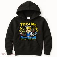 Trust Me I Am An Electrician Kids Hoodie thumb 0