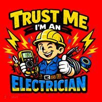 Trust Me I Am An Electrician Santa Hat thumb 1