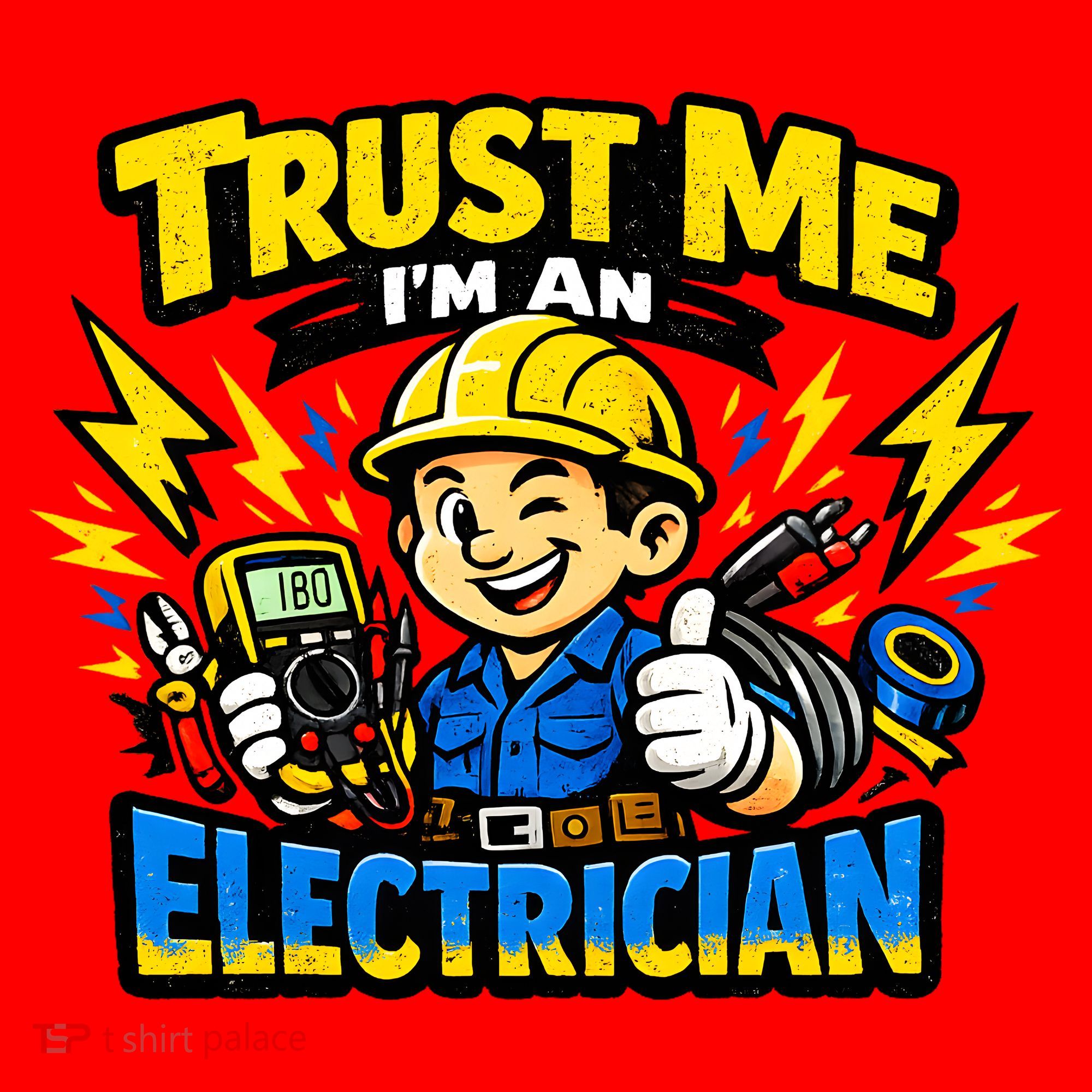 Trust Me I Am An Electrician Santa Hat