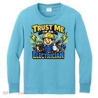 Trust Me I Am An Electrician Kids Long Sleeve Shirt thumb 0