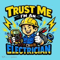 Trust Me I Am An Electrician Kids T-Shirt thumb 4
