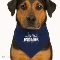 Trust Me I'm An Engineer USA-Made Doggie Bandana thumb 1