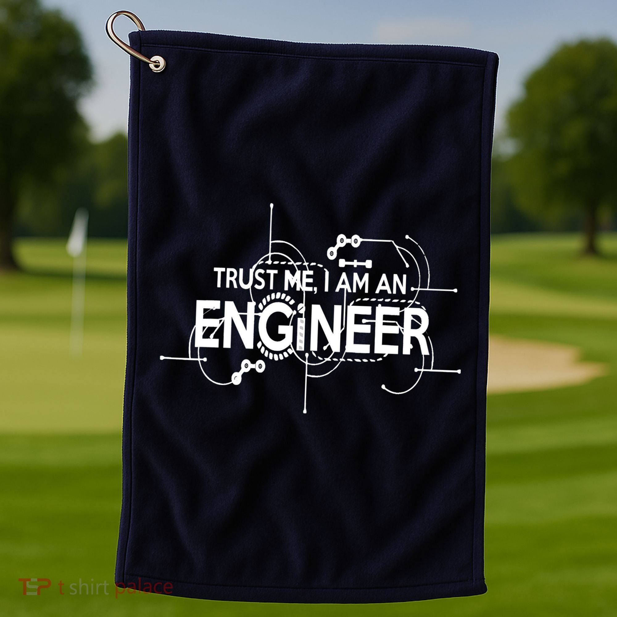 Trust Me I'm An Engineer Golf Towel