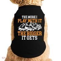 The More I Play With It The Bigger It Gets I Funny Truck Doggie Tank thumb 0