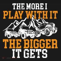 The More I Play With It The Bigger It Gets I Funny Truck Women's Hoodie thumb 2
