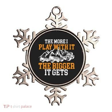 The More I Play With It The Bigger It Gets I Funny Truck Ornament