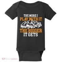 The More I Play With It The Bigger It Gets I Funny Truck Baby Bodysuit thumb 0