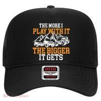 The More I Play With It The Bigger It Gets I Funny Truck Hat thumb 0