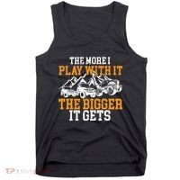 The More I Play With It The Bigger It Gets I Funny Truck Tank Top thumb 0