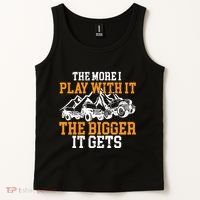 The More I Play With It The Bigger It Gets I Funny Truck Tank Top thumb 2