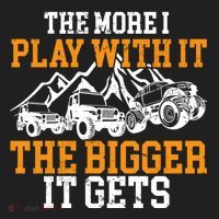 The More I Play With It The Bigger It Gets I Funny Truck Golf Towel thumb 3