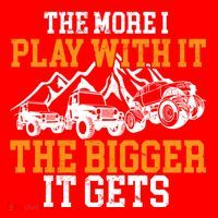 The More I Play With It The Bigger It Gets I Funny Truck Santa Hat thumb 1