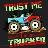 Trust Me I'm A Trucker Monster Truck Tumbler thumb 3