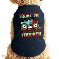 Trust Me I'm A Trucker Monster Truck Doggie Tank thumb 0