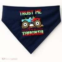 Trust Me I'm A Trucker Monster Truck USA-Made Doggie Bandana thumb 0