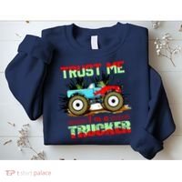Trust Me I'm A Trucker Monster Truck Sweatshirt thumb 2