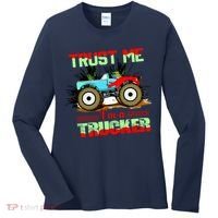 Trust Me I'm A Trucker Monster Truck Women's Long Sleeve Shirt thumb 0