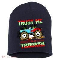 Trust Me I'm A Trucker Monster Truck Short Acrylic Beanie thumb 0