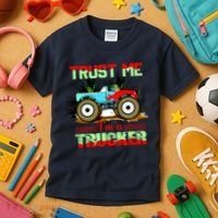 Trust Me I'm A Trucker Monster Truck Kids T-Shirt thumb 3