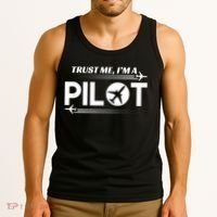 Trust Me, I'm A Pilot Aviation Tank Top thumb 3