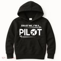 Trust Me, I'm A Pilot Aviation Kids Hoodie thumb 0