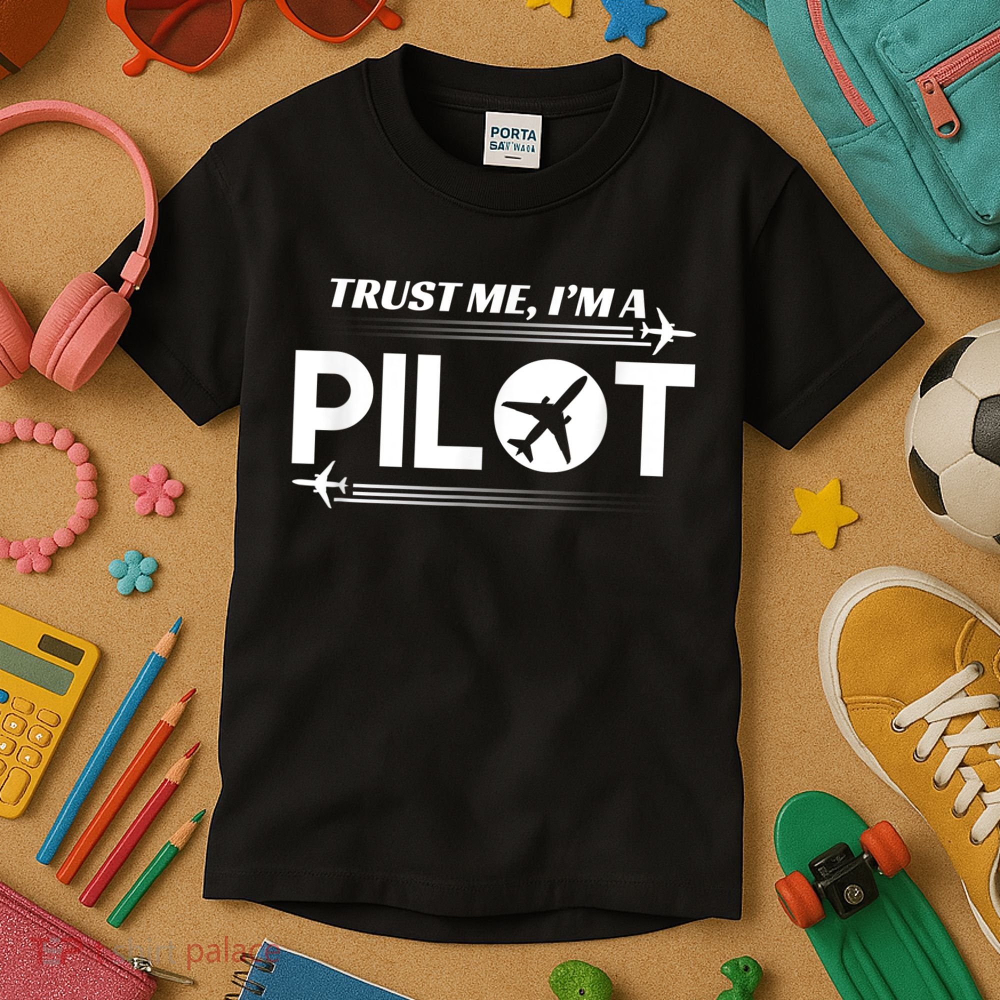 Trust Me, I'm A Pilot Aviation Kids T-Shirt