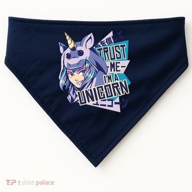 Trust Me I Am A Unicorn USA-Made Doggie Bandana