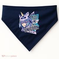 Trust Me I Am A Unicorn USA-Made Doggie Bandana thumb 0