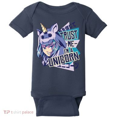 Trust Me I Am A Unicorn Baby Bodysuit