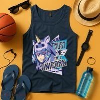 Trust Me I Am A Unicorn Tank Top thumb 4