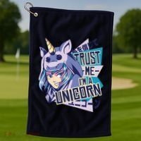Trust Me I Am A Unicorn Golf Towel thumb 1