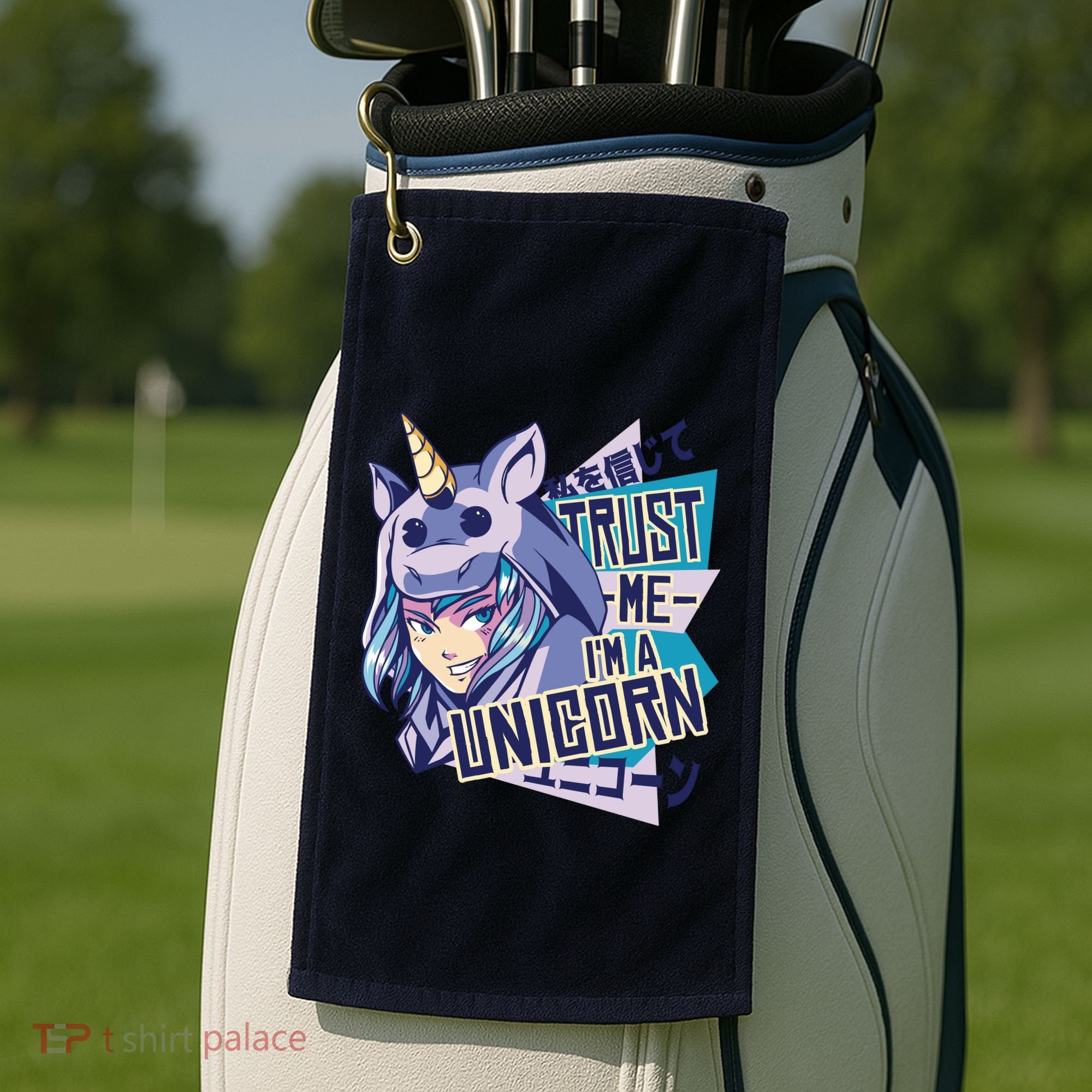 Trust Me I Am A Unicorn Golf Towel