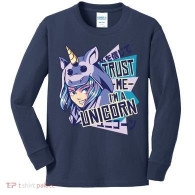 Trust Me I Am A Unicorn Kids Long Sleeve Shirt