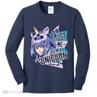 Trust Me I Am A Unicorn Kids Long Sleeve Shirt thumb 0