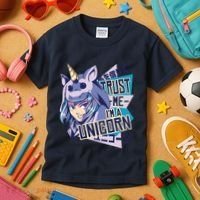 Trust Me I Am A Unicorn Kids T-Shirt thumb 3