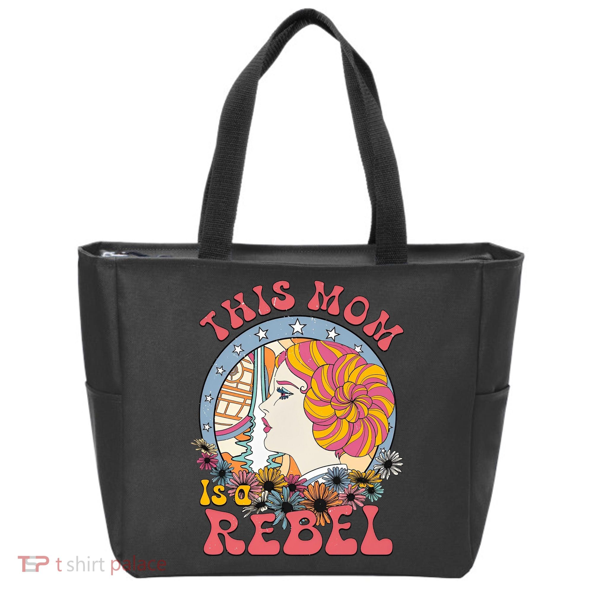 This Mom Is A Rebel Mom Mothers Day Tote Bag